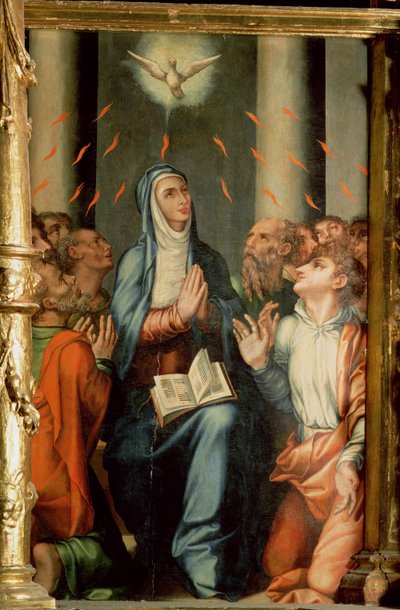 Pentecost by Luis de Morales